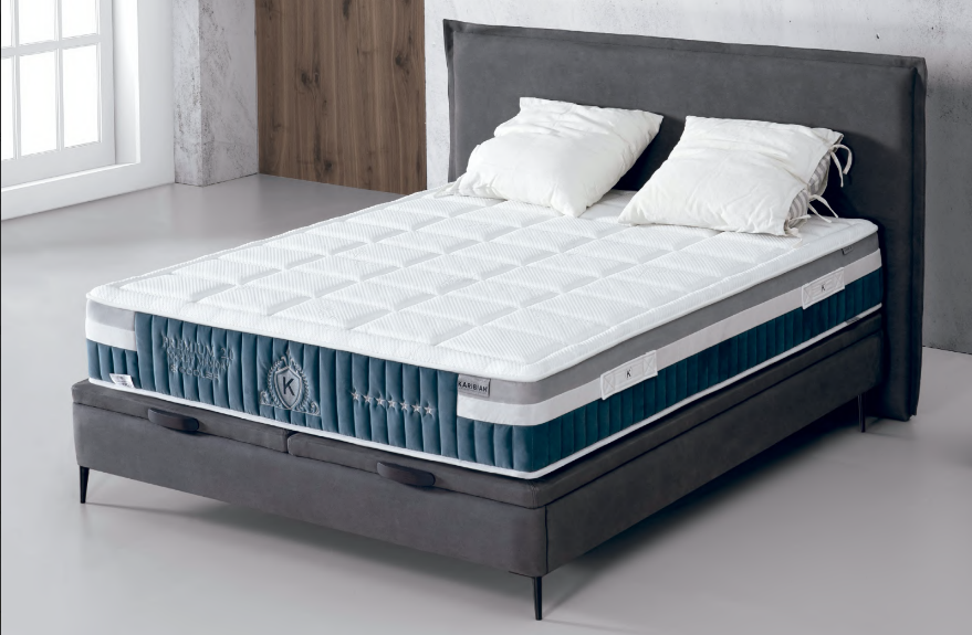 Matelas Premium 2.0 Karibian 31 cm avec ressorts ensachés, Gel-Therm et double face été/hiver pour un confort haut de gamme près de Fréjus