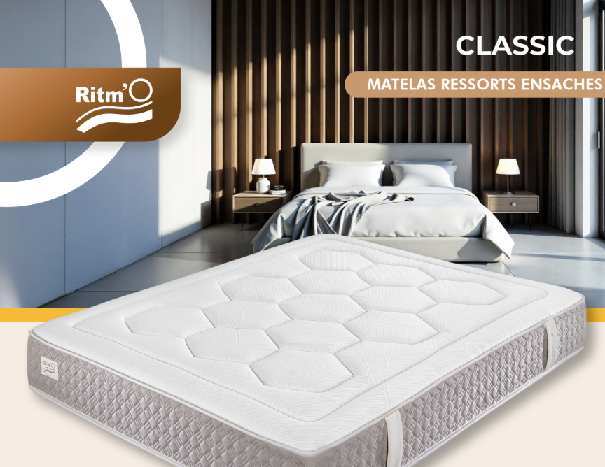 MOIS DE LA LITERIE - 30%  - Matelas Continental Confort Hôtel – Ressorts ensachés 2100 et accueil mémoire de forme haut de gamme