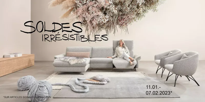 Soldes sur les meubles jusqu'au 7 février 2023
