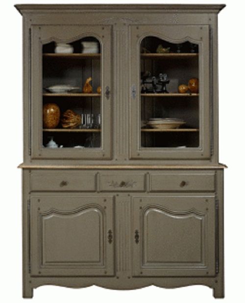 Buffet 2 corps, 2 portes et 3 tiroirs provencal en couleur